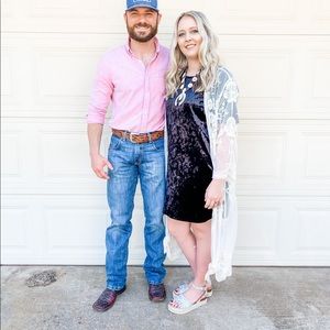 Black velvet mini dress, silk tie neck